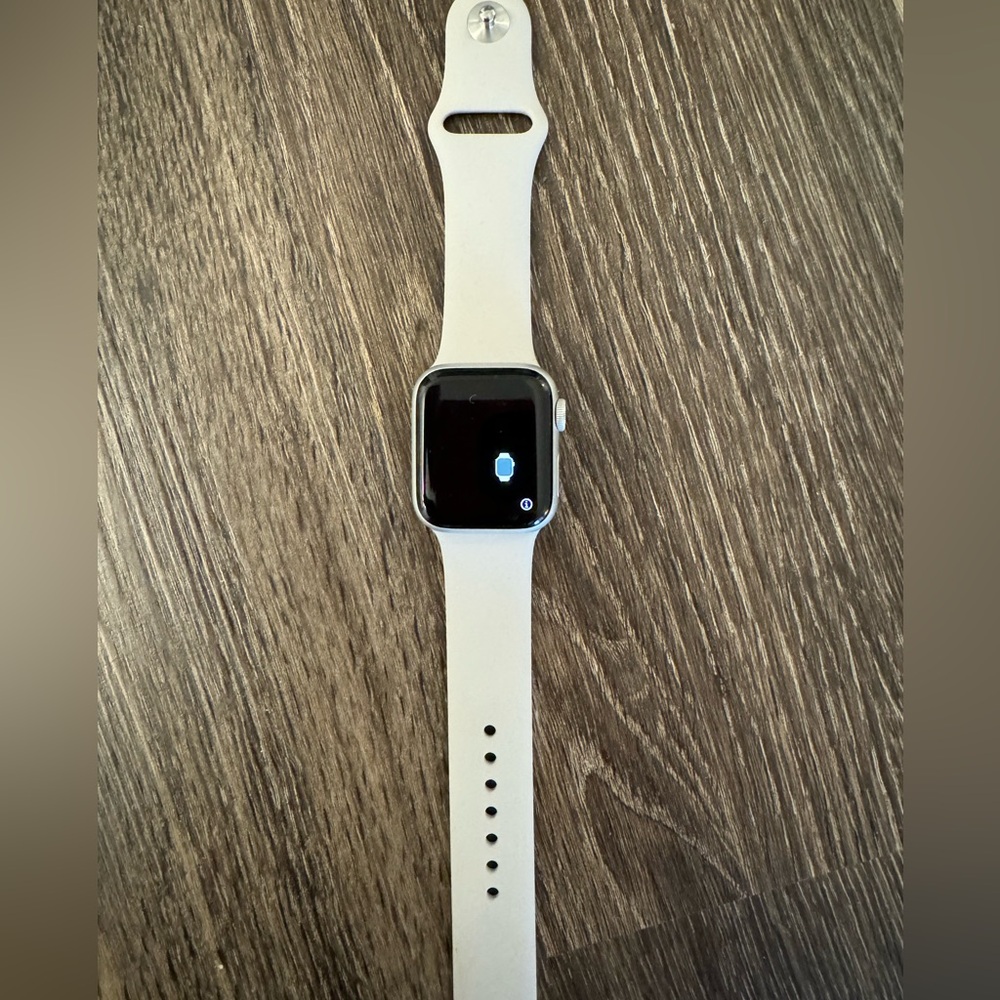 Apple Watch Series 4, 40mm w/charging cable and 2 different color bands M/L.